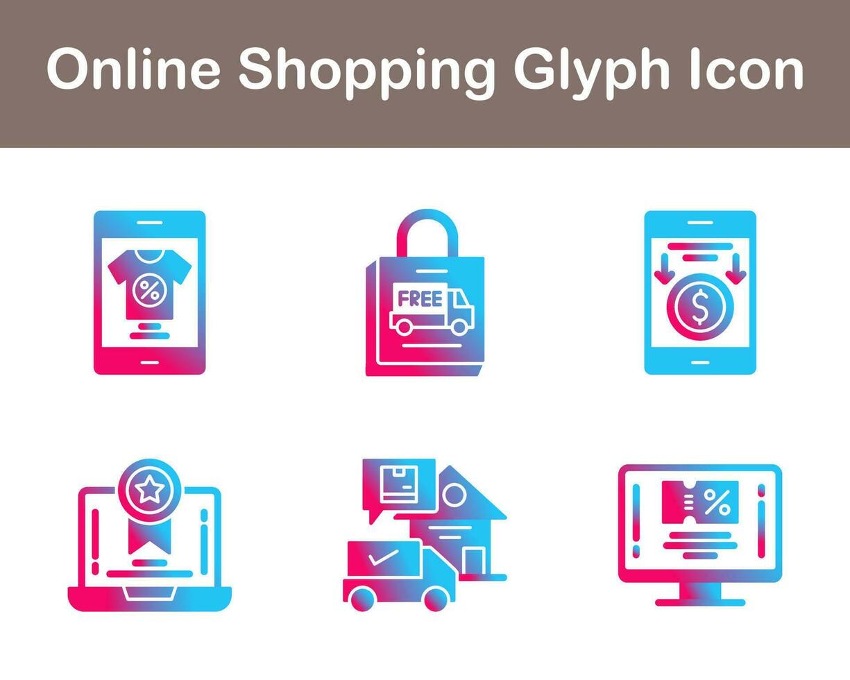 Online Shopping Vector Icon Set