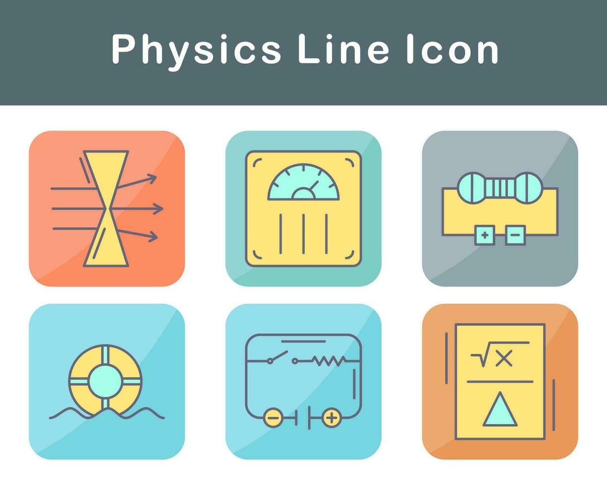 Physics Vector Icon Set