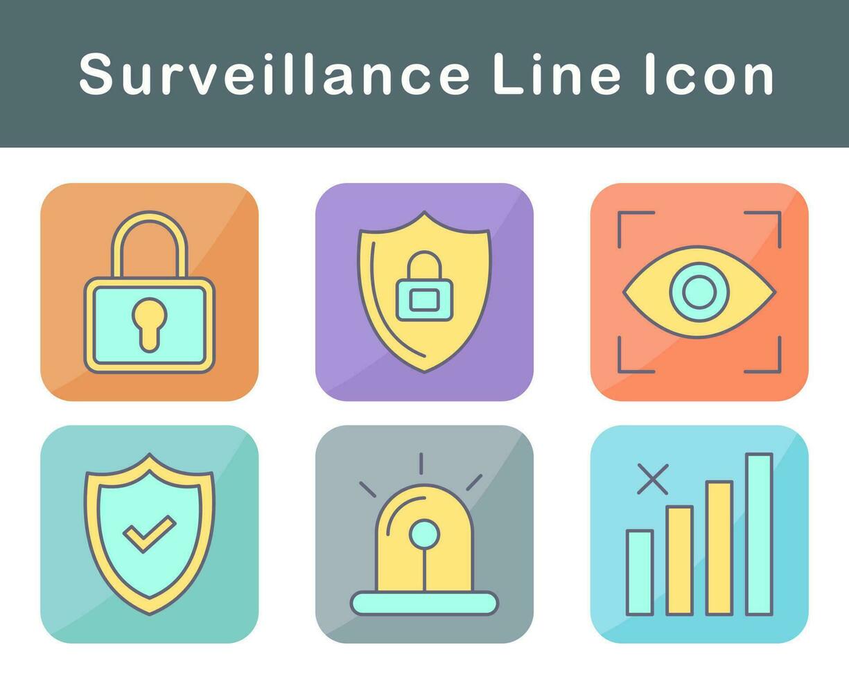Surveillance Vector Icon Set