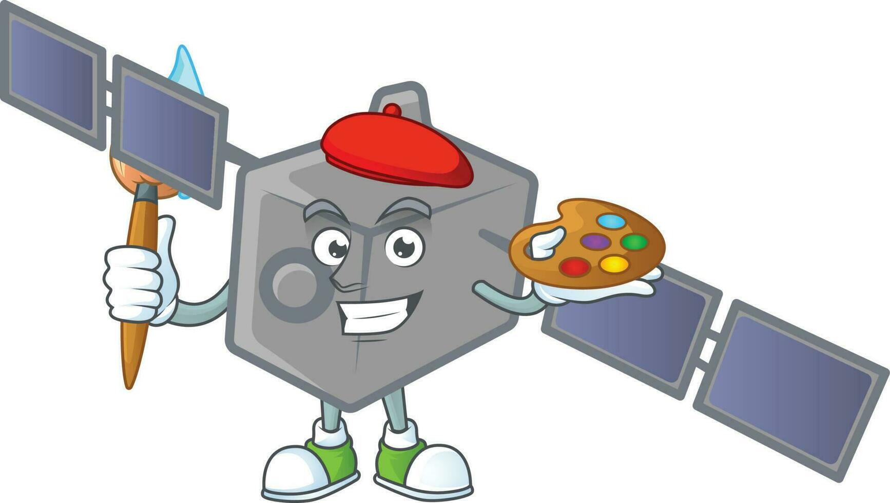 Satellite network icon design vector