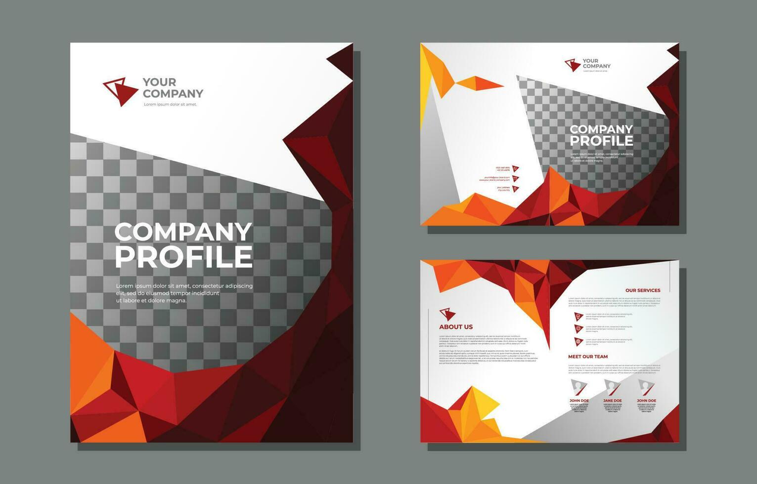 Creative Company Profile vector