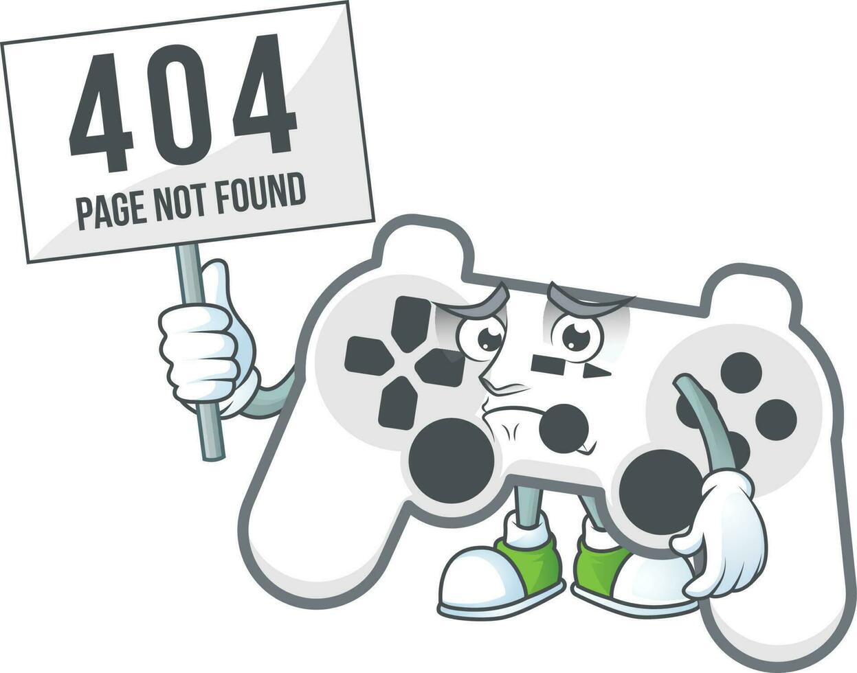 White joystick icon design vector