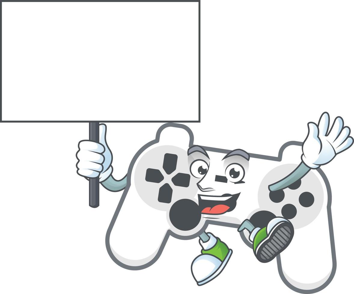 White joystick icon design vector