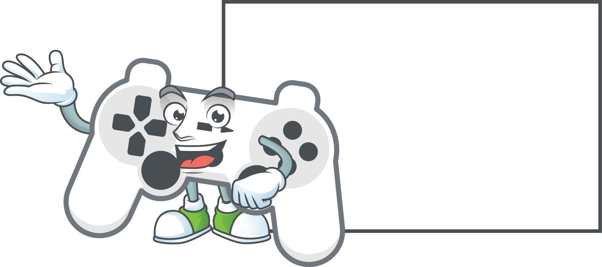 White joystick icon design vector