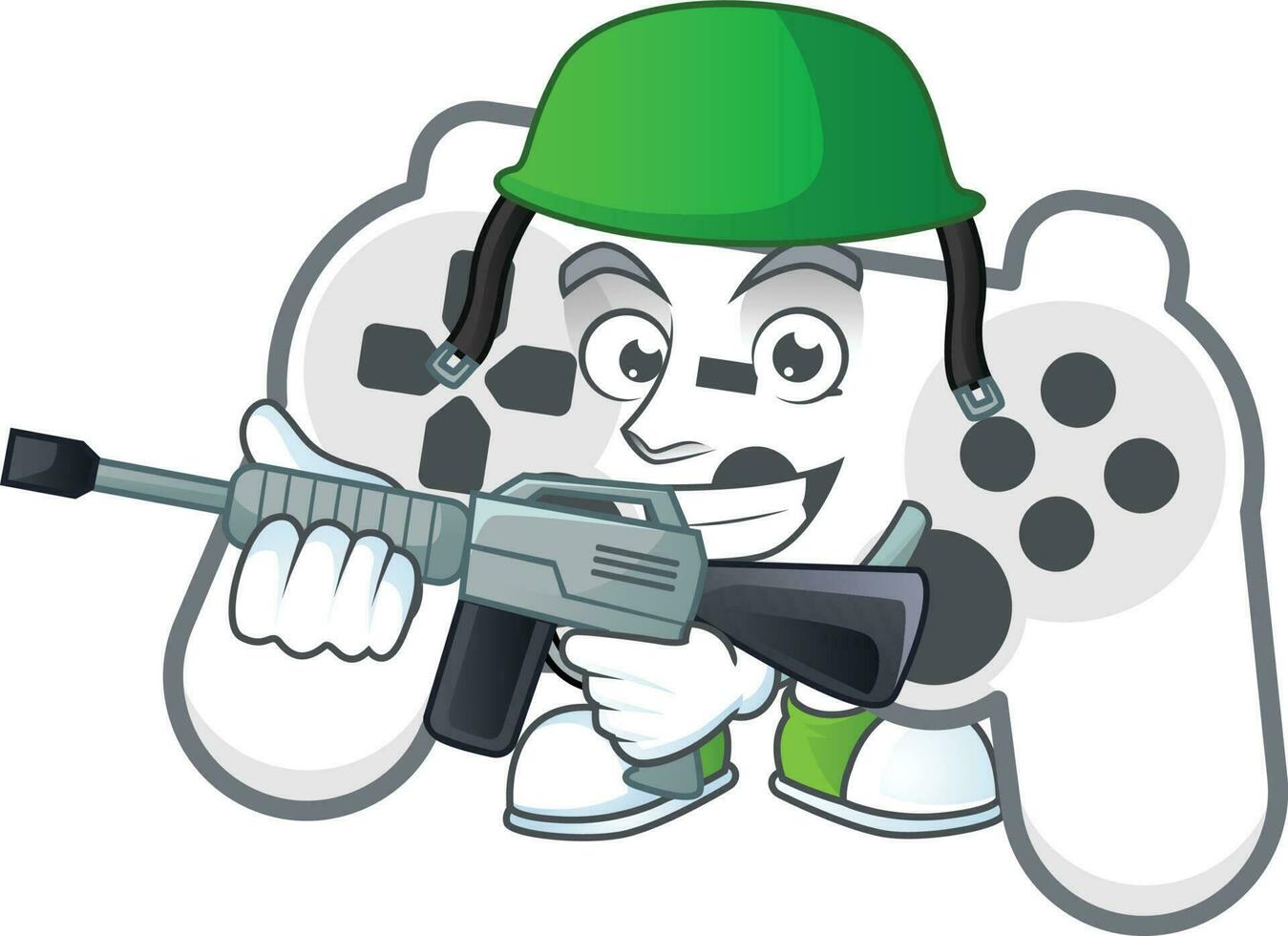 White joystick icon design vector