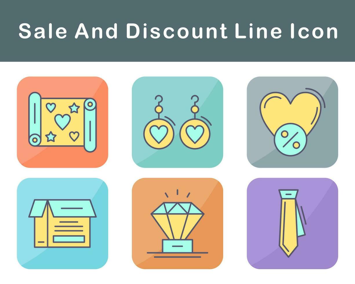 Sale And Discount Vector Icon Set