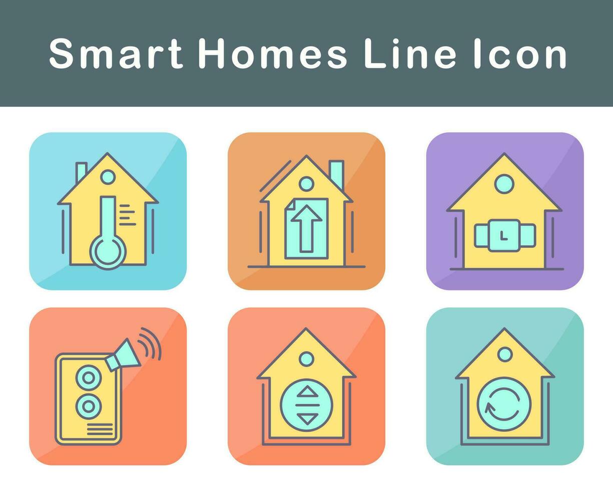 Smart Homes Vector Icon Set