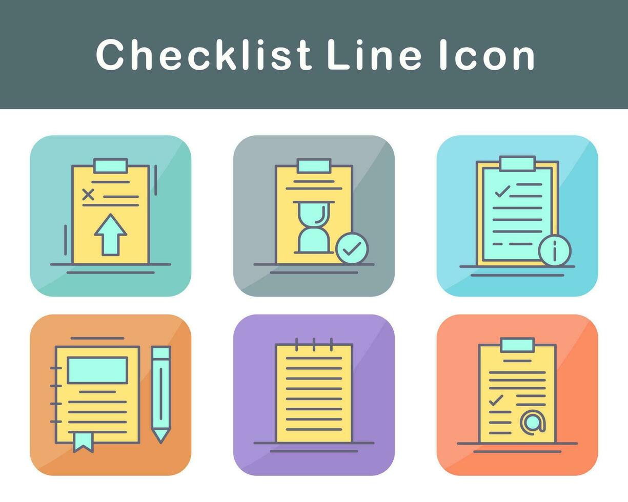 Checklist Vector Icon Set