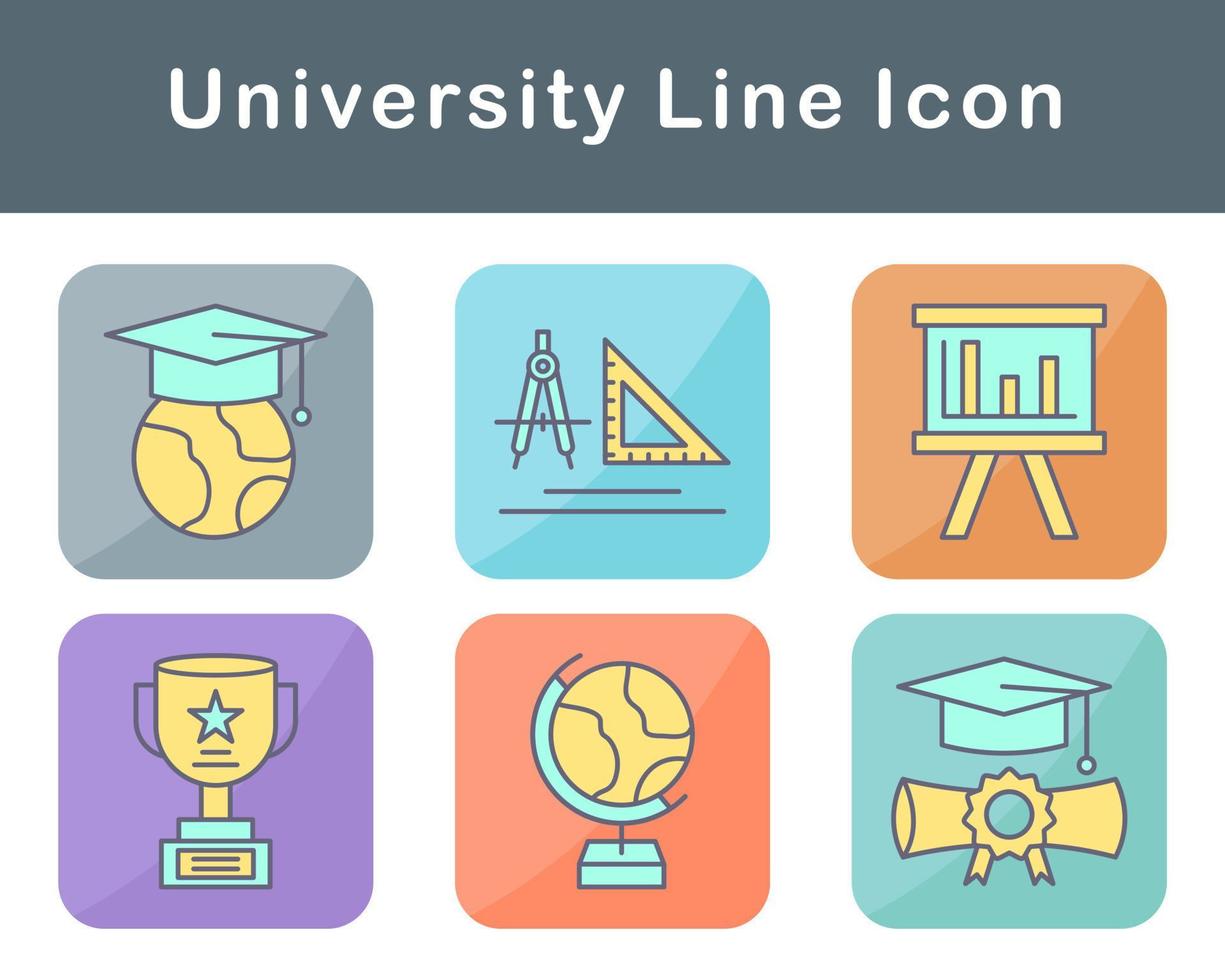 university Vector Icon Set