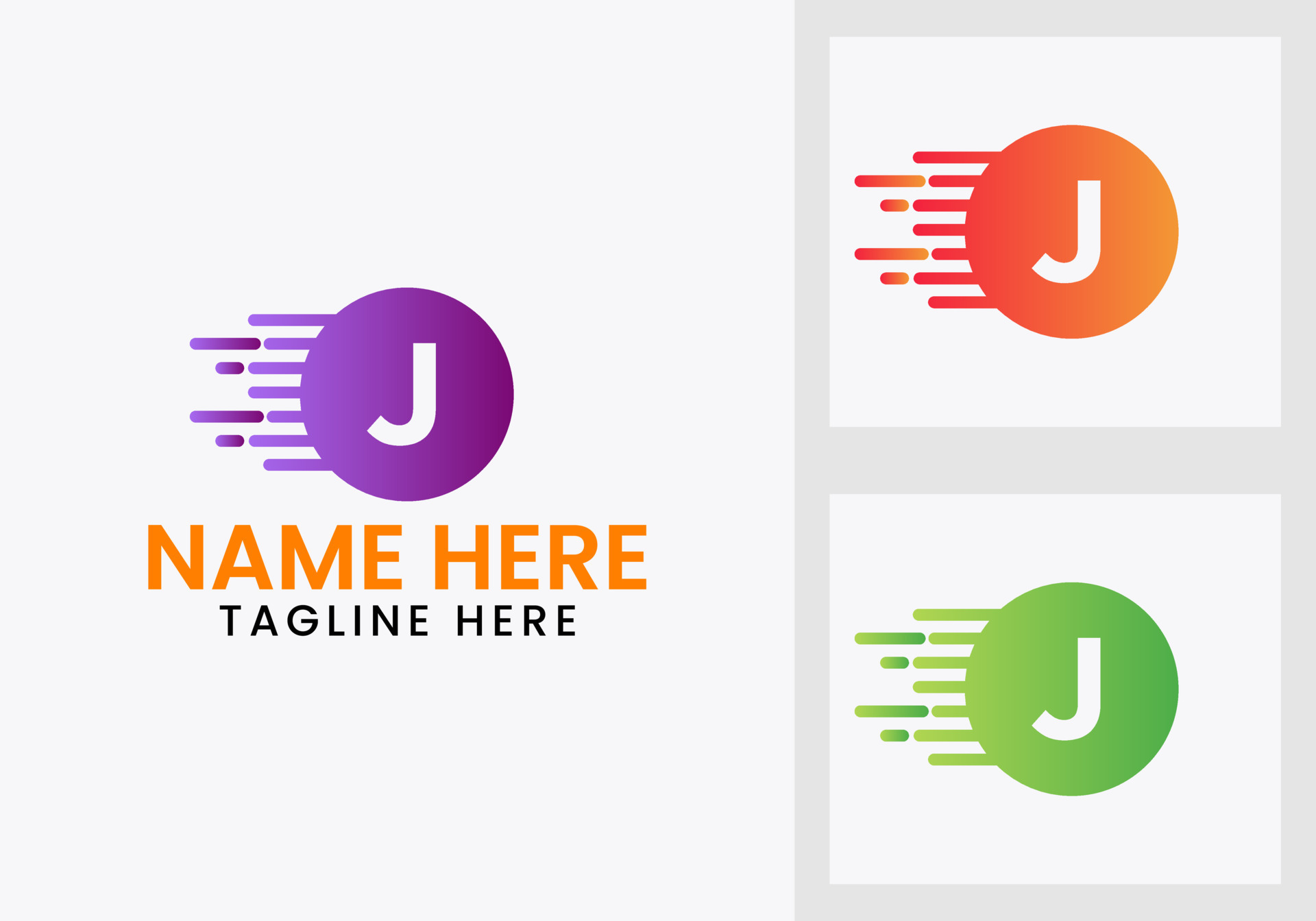 Letter J Technology Logo Design Template. Modern Logotype Symbol