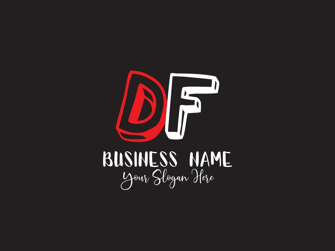 Creative Df fd Logo Letter Vector Icon