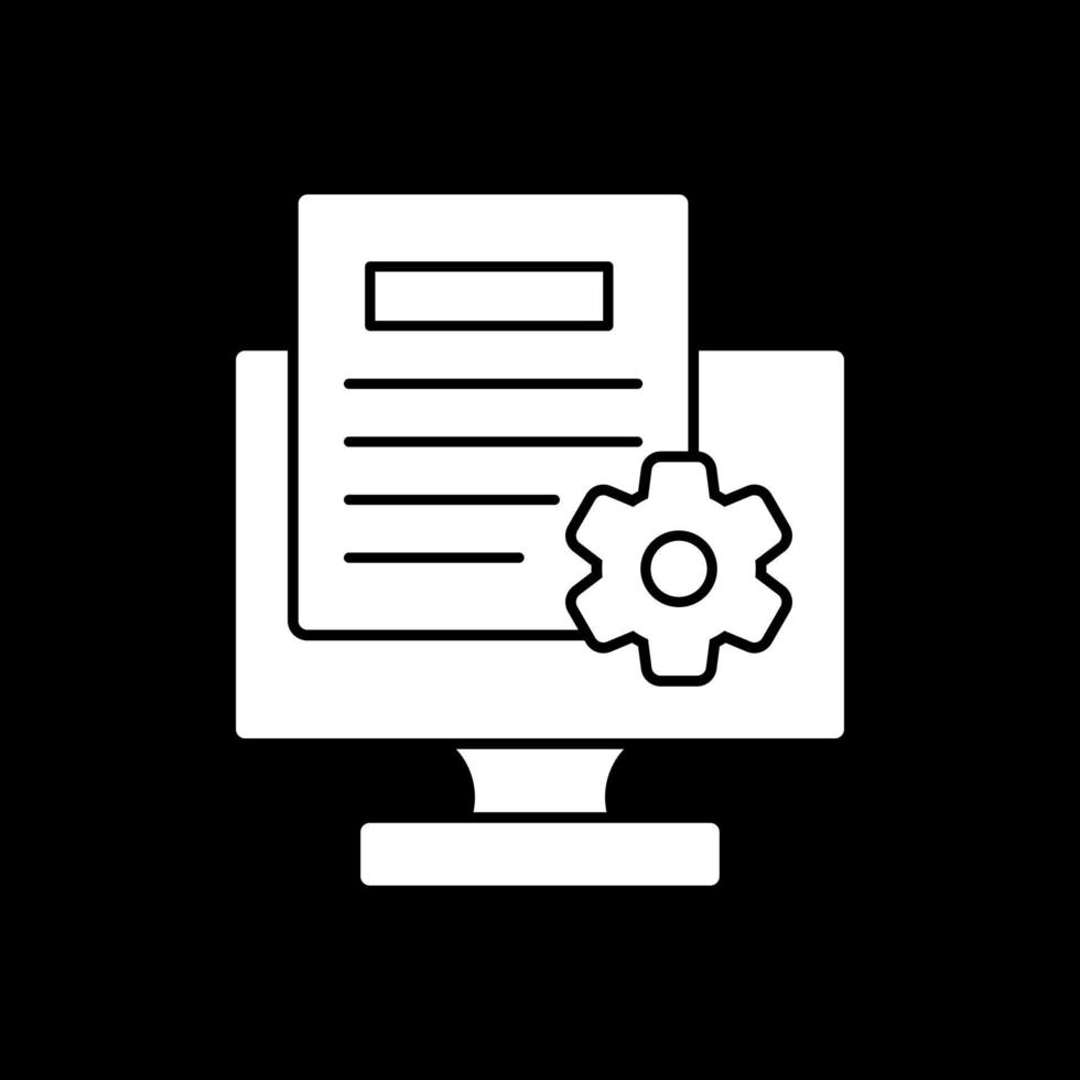 Content Management System Vector Icon Design