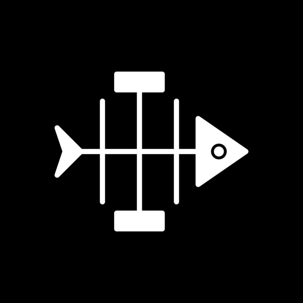 Fishbone Diagram Vector Icon Design