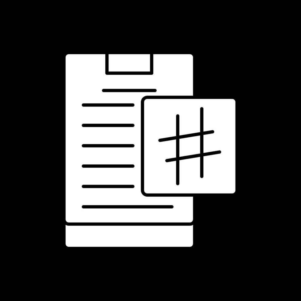 Hashtag Vector Icon Design