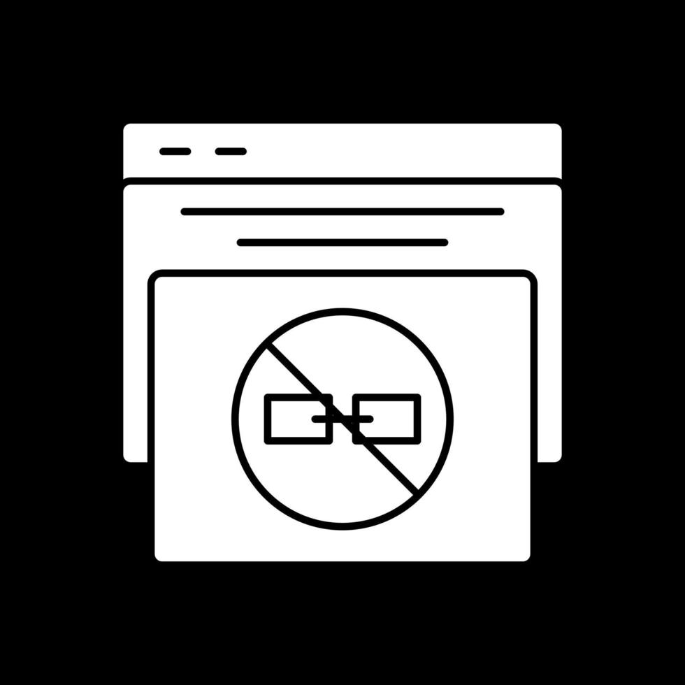 No Follow Vector Icon Design
