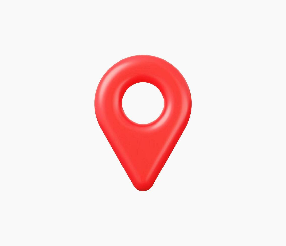 3d Realistic Location map pin GPS pointer markers vector illustration