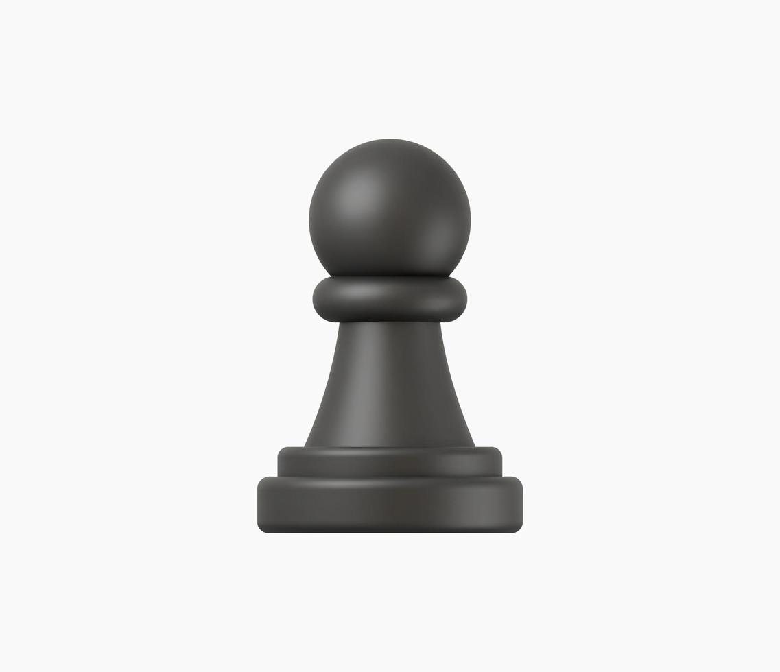 3d Realistic Chess or Strategy icon vector illustration