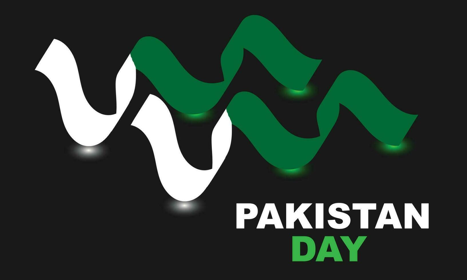 Pakistan Resolution Day. Background Design. Greeting Card, Banner, Poster. vector