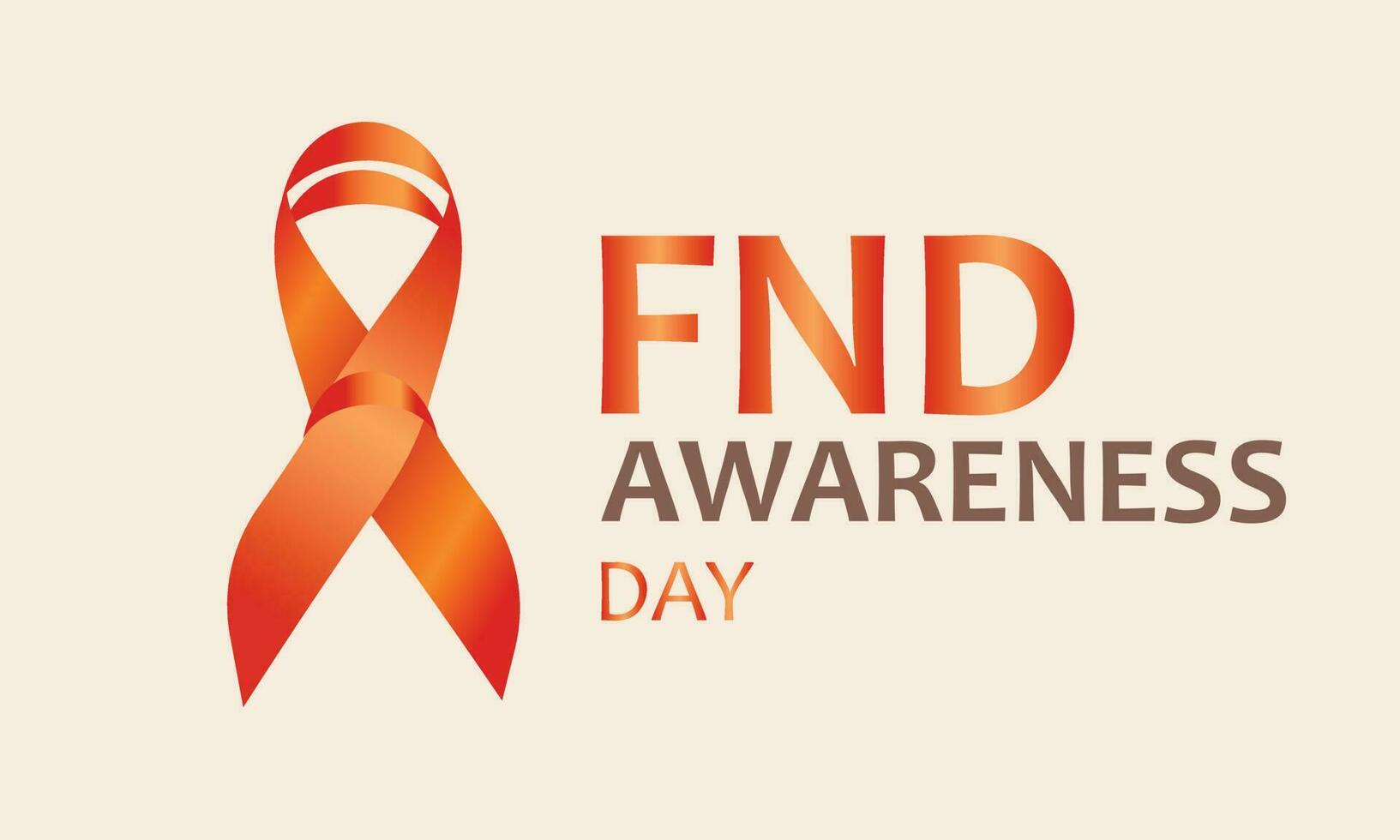 FND Awareness Day. Template for background, banner, card, poster vector