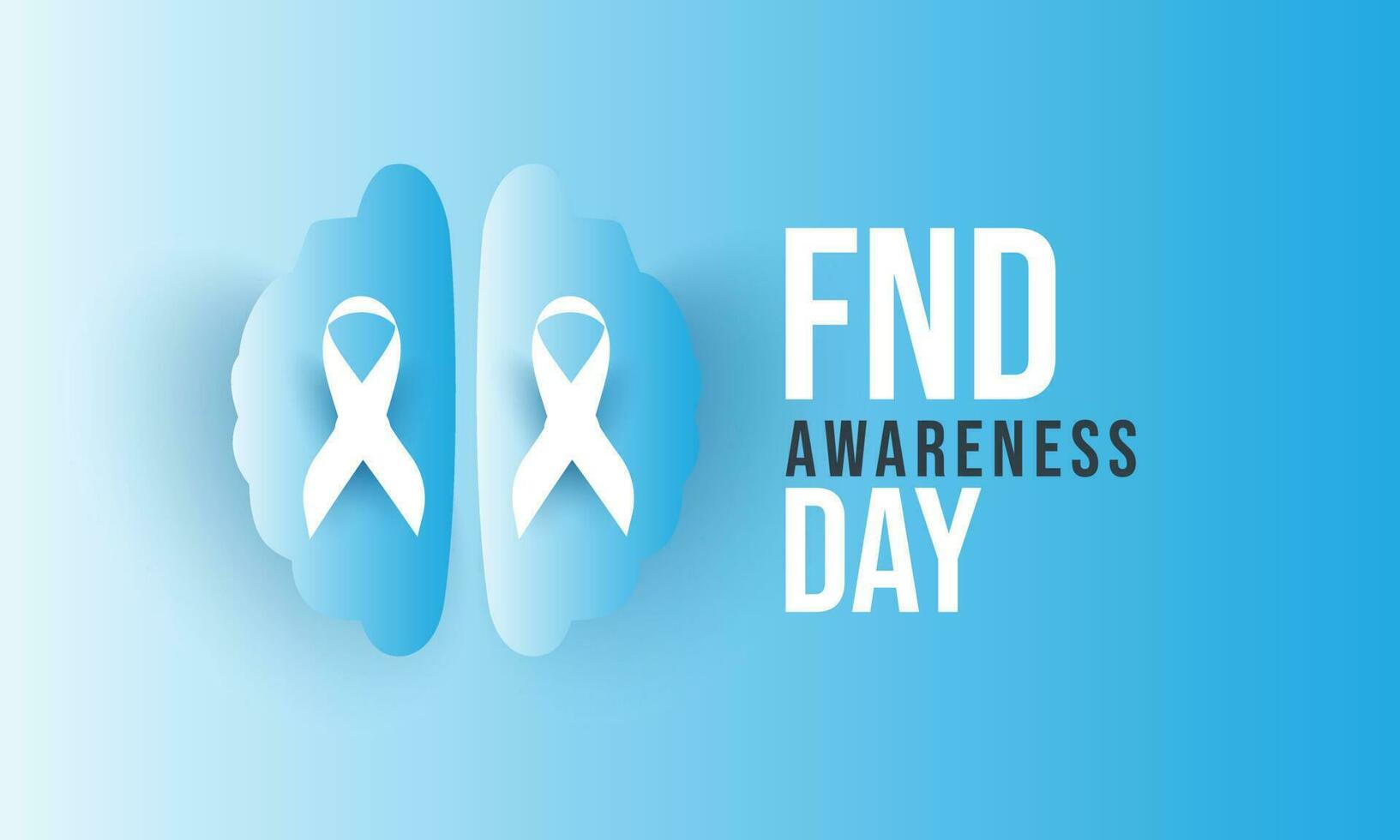 FND Awareness Day. Template for background, banner, card, poster vector