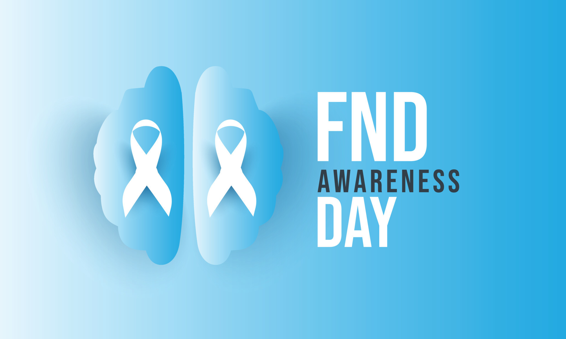 FND Awareness Day. Template for background, banner, card, poster