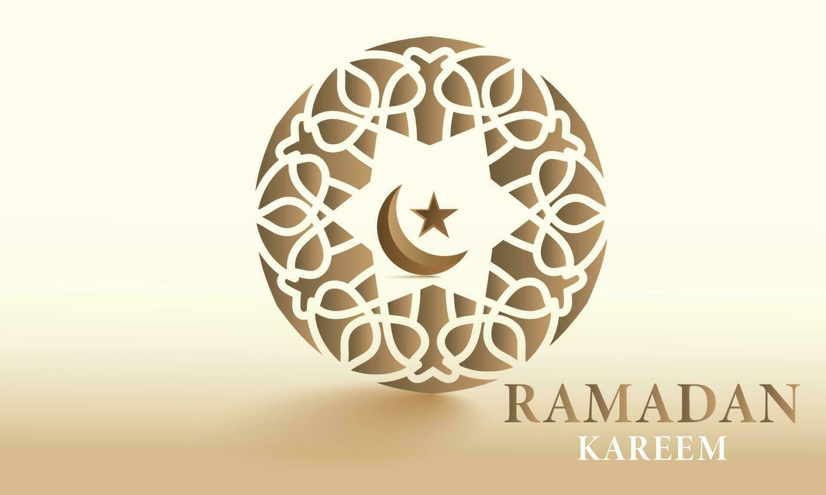 Ramadan Kareem greeting. islamic design, gold color,card, ramadan background vector