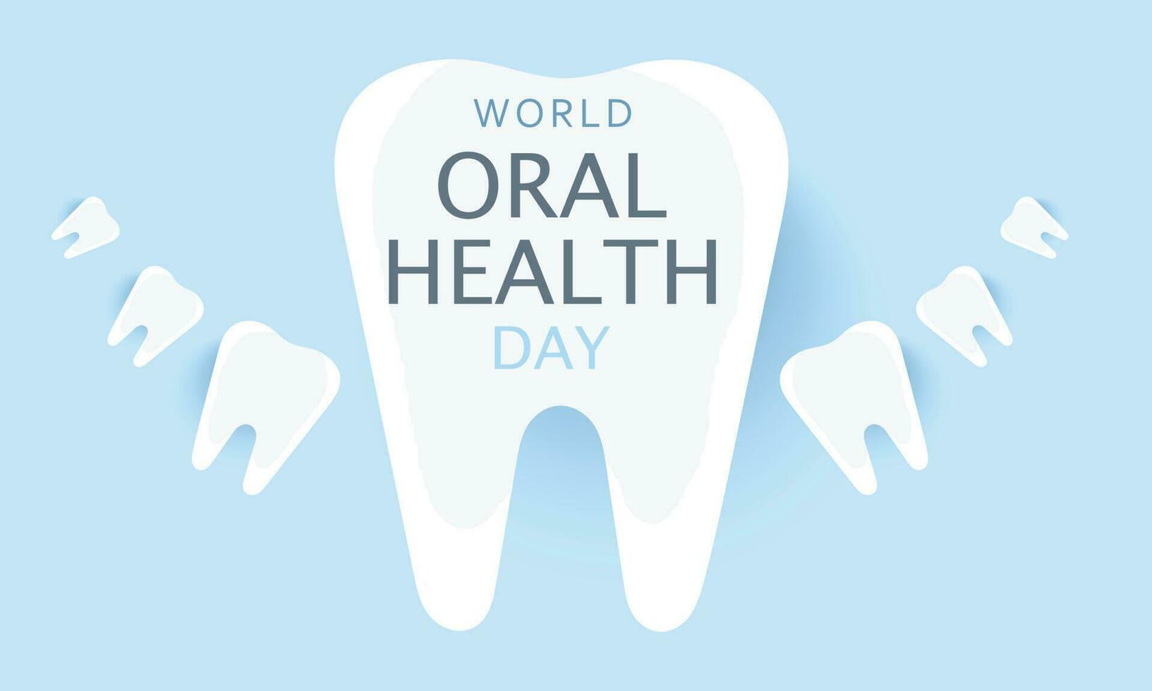 World oral health day. template for background, banner, card, poster vector
