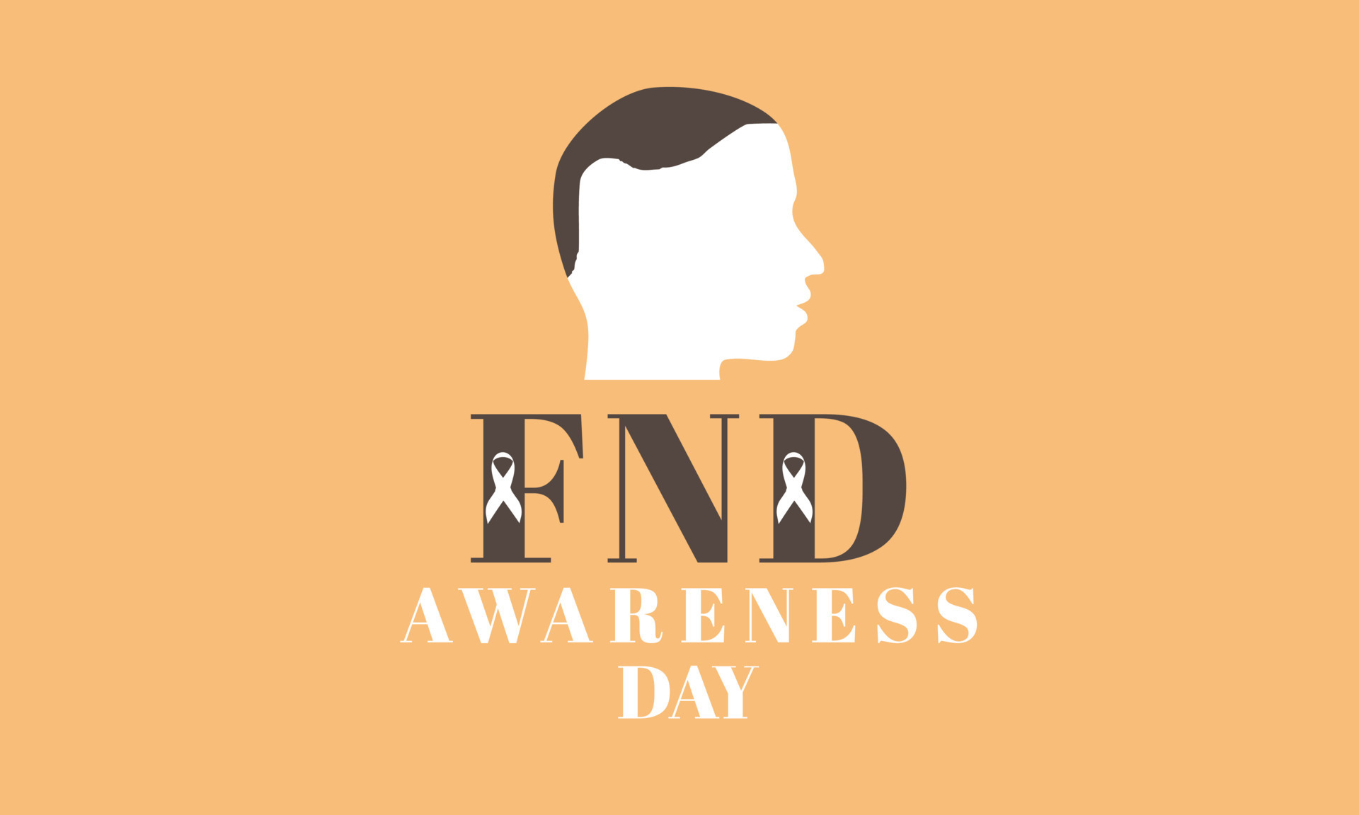 FND Awareness Day. Template for background, banner, card, poster