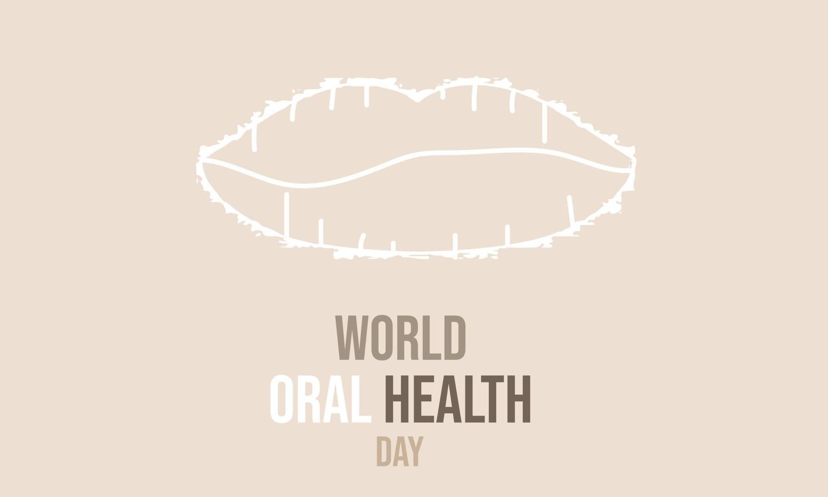 World oral health day. template for background, banner, card, poster vector