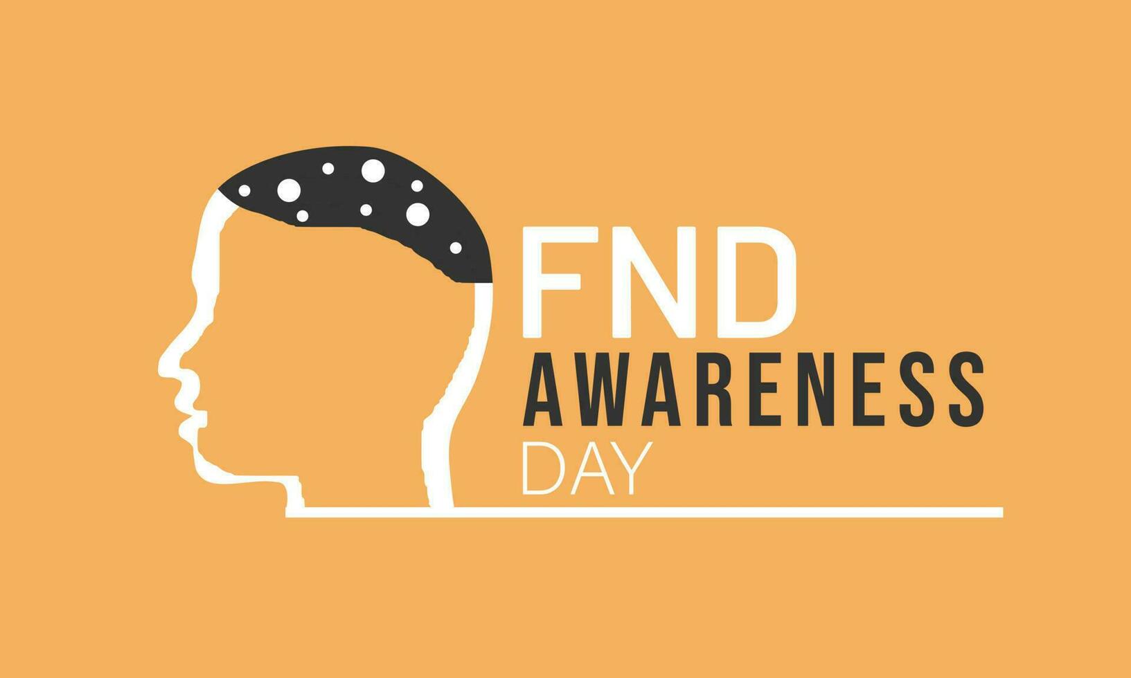 FND Awareness Day. Template for background, banner, card, poster
