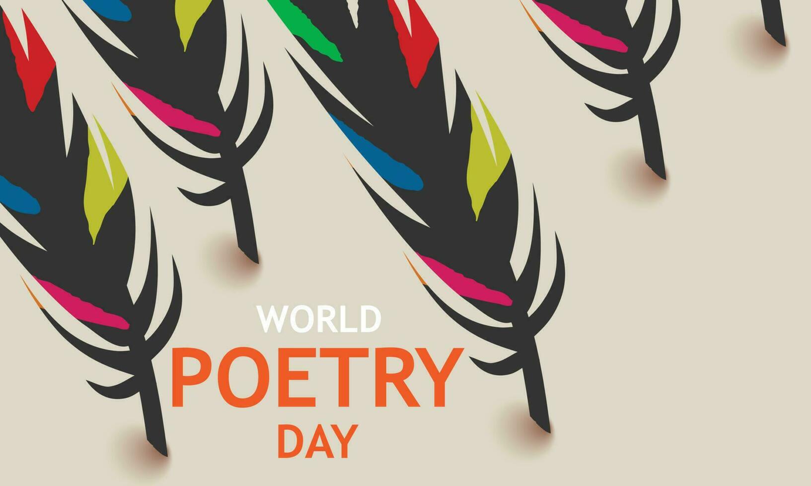 World Poetry Day. Holiday concept. Template for background, banner, card, poster vector