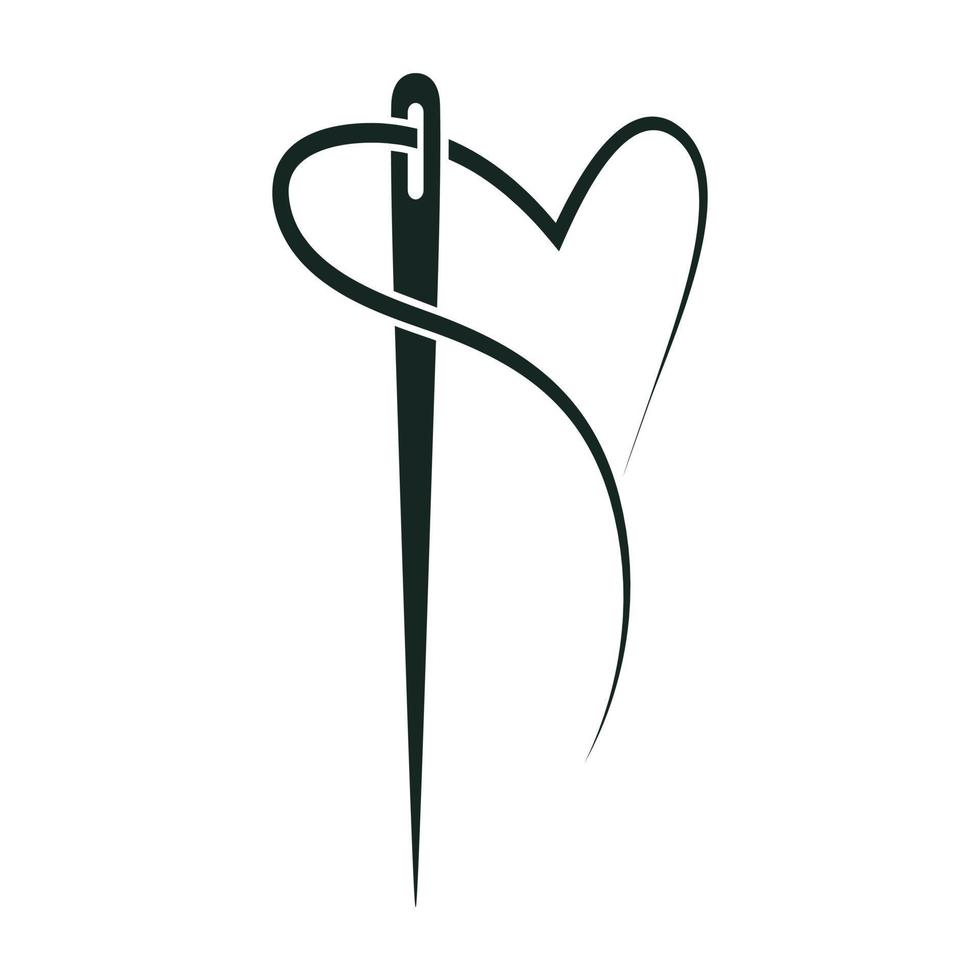 Sewing Needle icon vector. Needle Thread illustration sign. Sewing