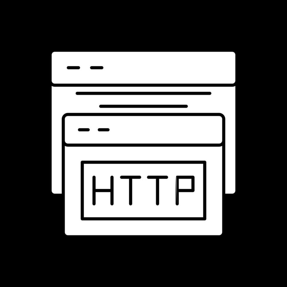 diseño de icono de vector de http