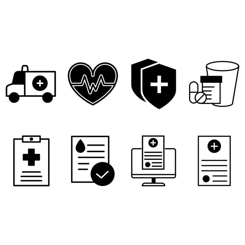 Clinic icon vector set. Hospital illustration sign. help symbol. infirmary logo. Ambulance mark.