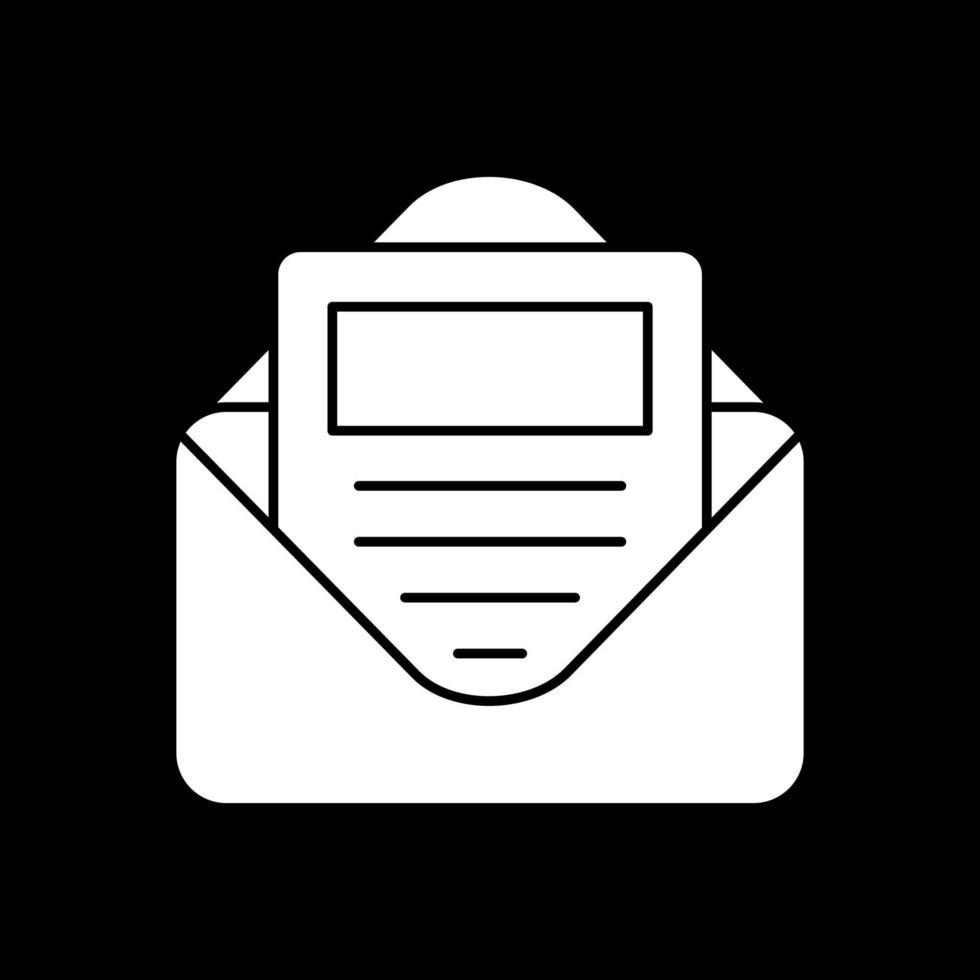 E Newsletter Vector Icon Design
