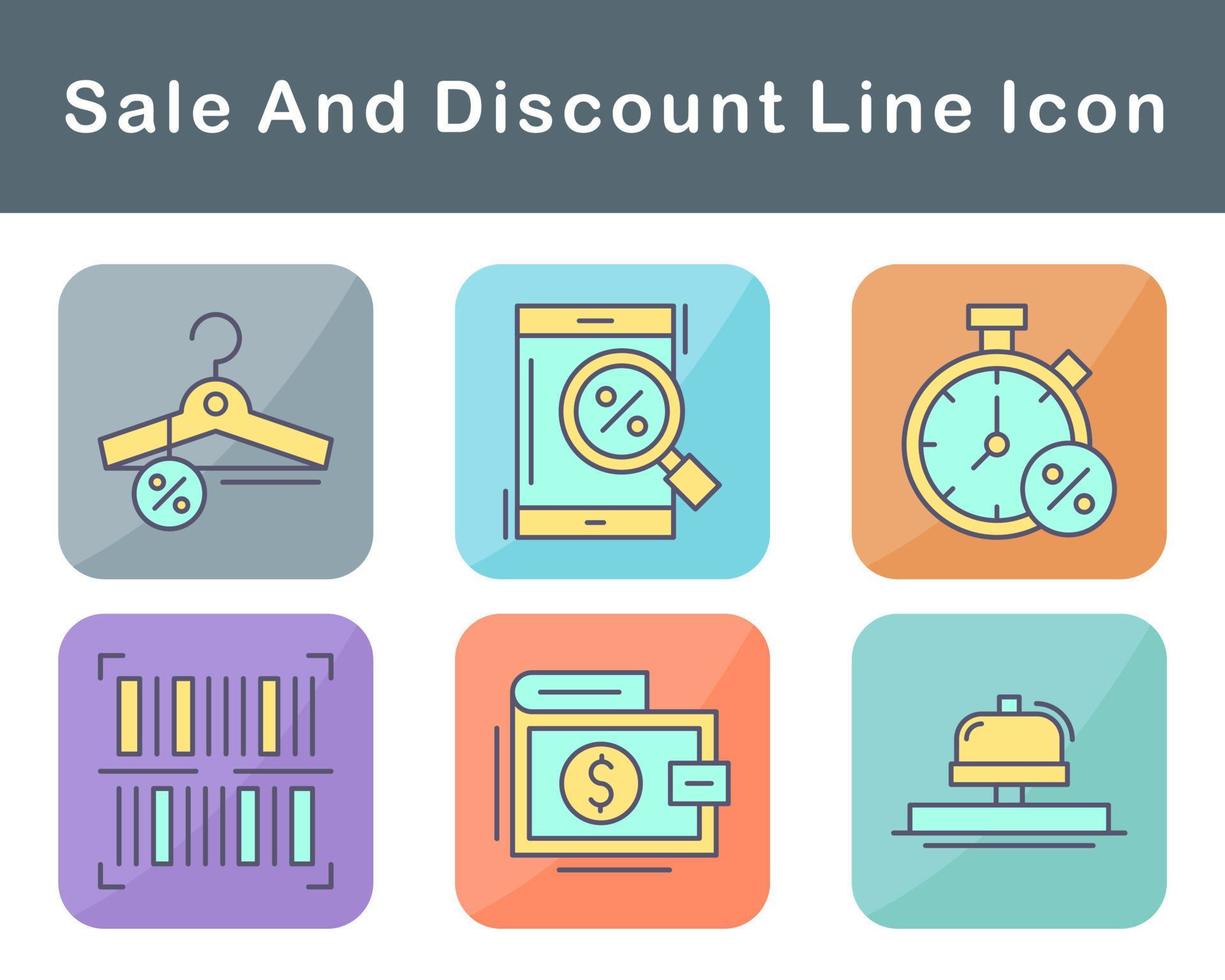 Sale And Discount Vector Icon Set