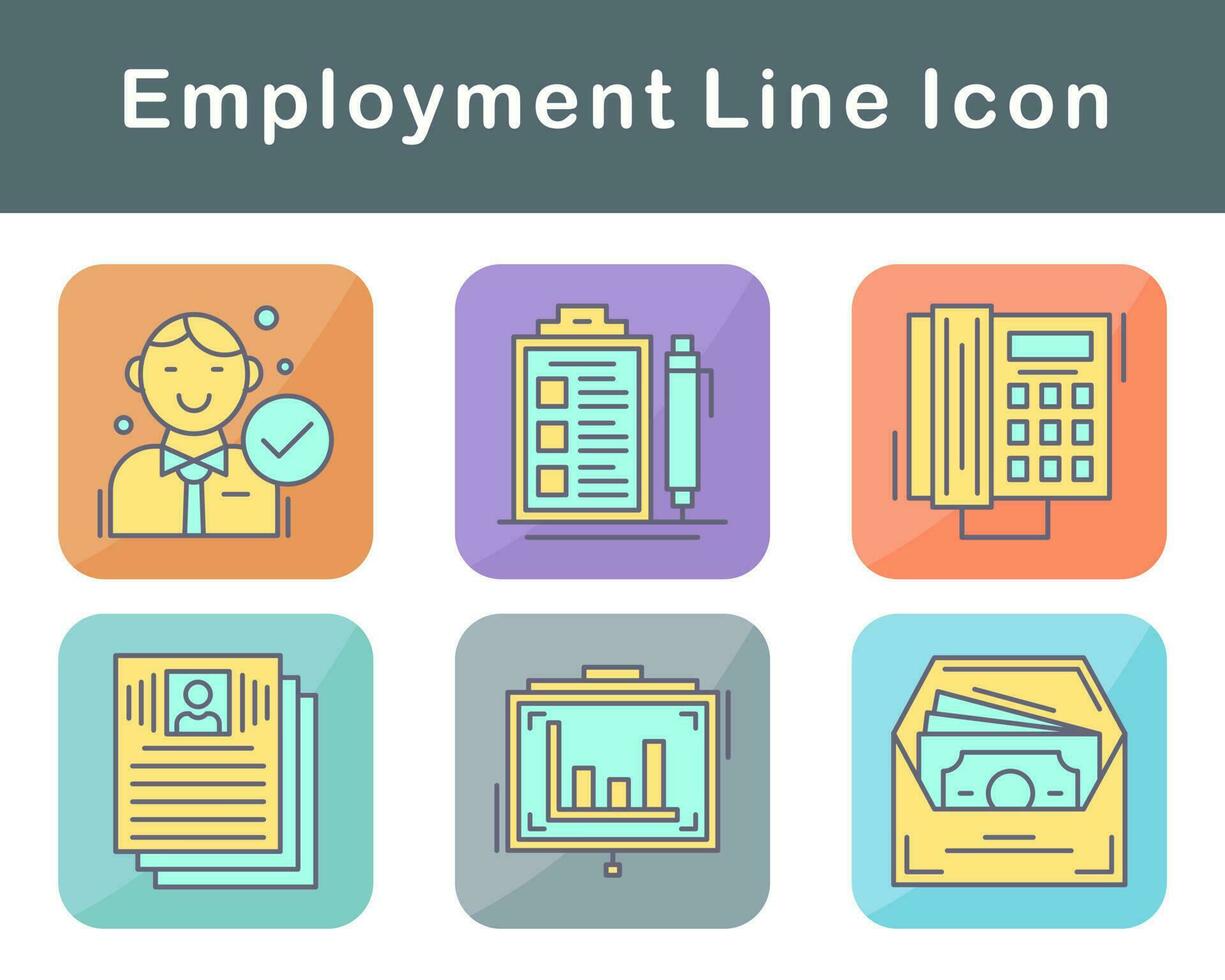 Employment Vector Icon Set