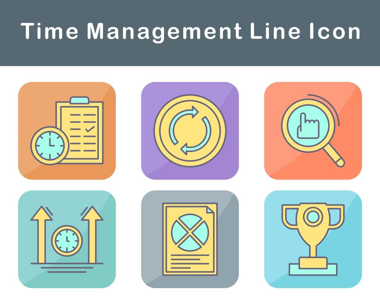 Time Management Vector Icon Set