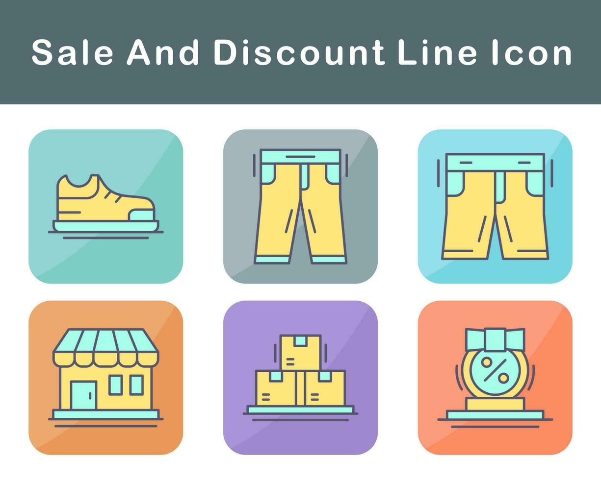 Sale And Discount Vector Icon Set