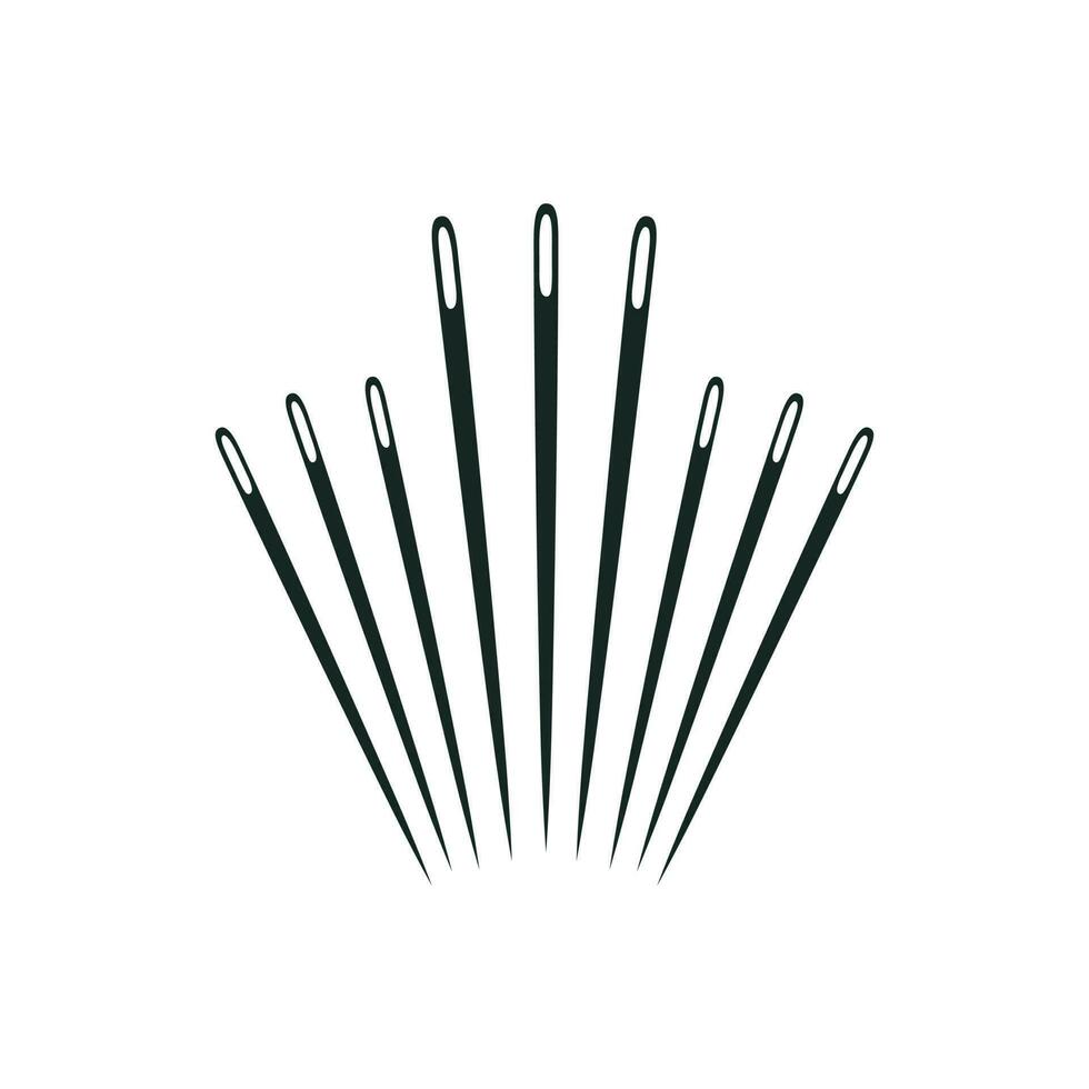 Sewing Needle icon vector. Needle Thread illustration sign. Sewing symbol. seamstress logo. vector
