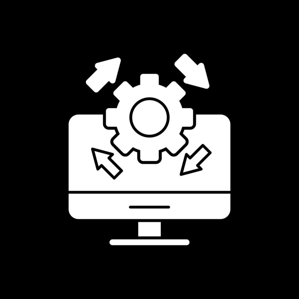 Upgrade Desktop Vector Icon Design