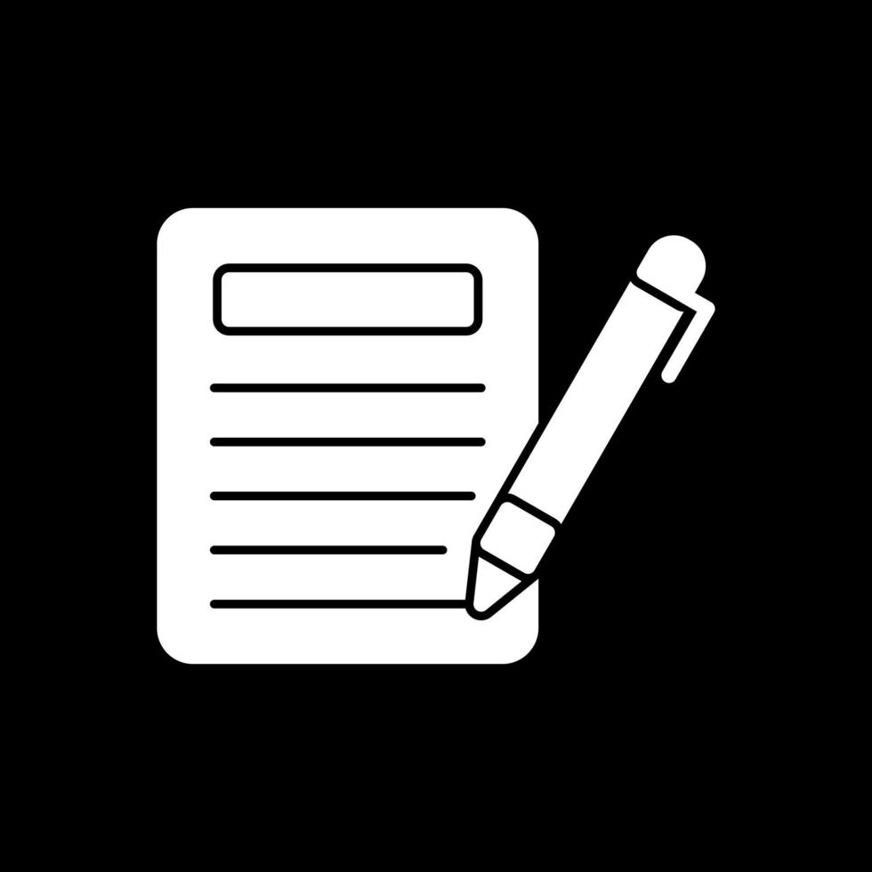 Writing Vector Icon Design