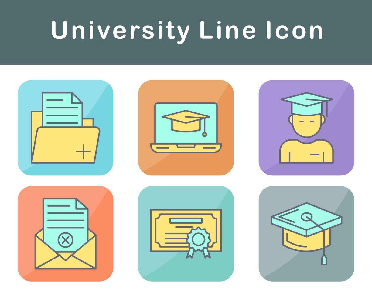 university Vector Icon Set