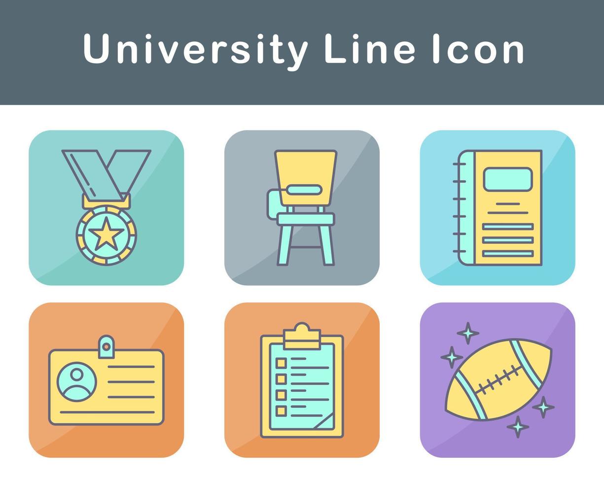 university Vector Icon Set