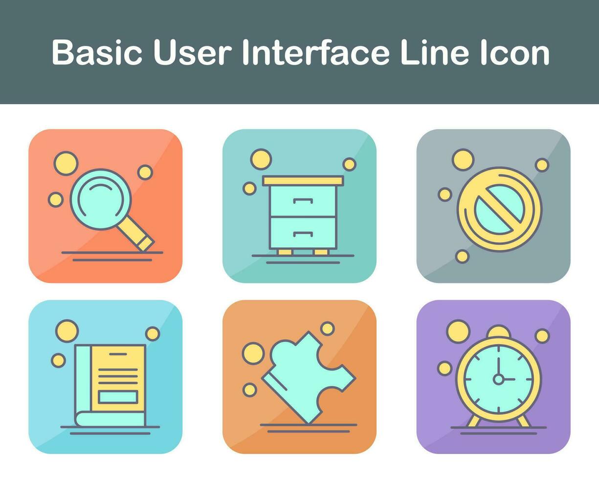 Basic User Interface Vector Icon Set 20650338 Vector Art at Vecteezy