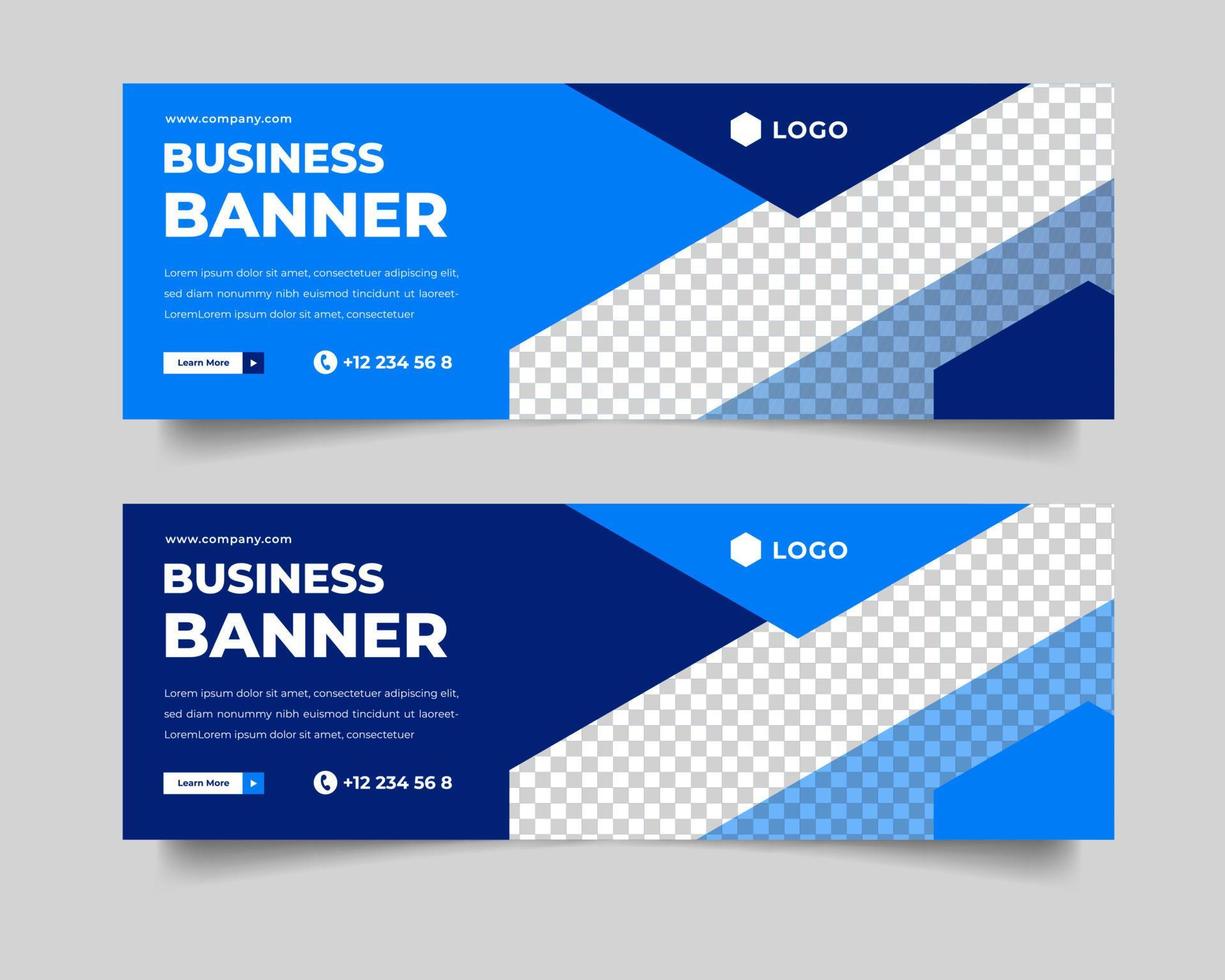 Modern business banner vector template