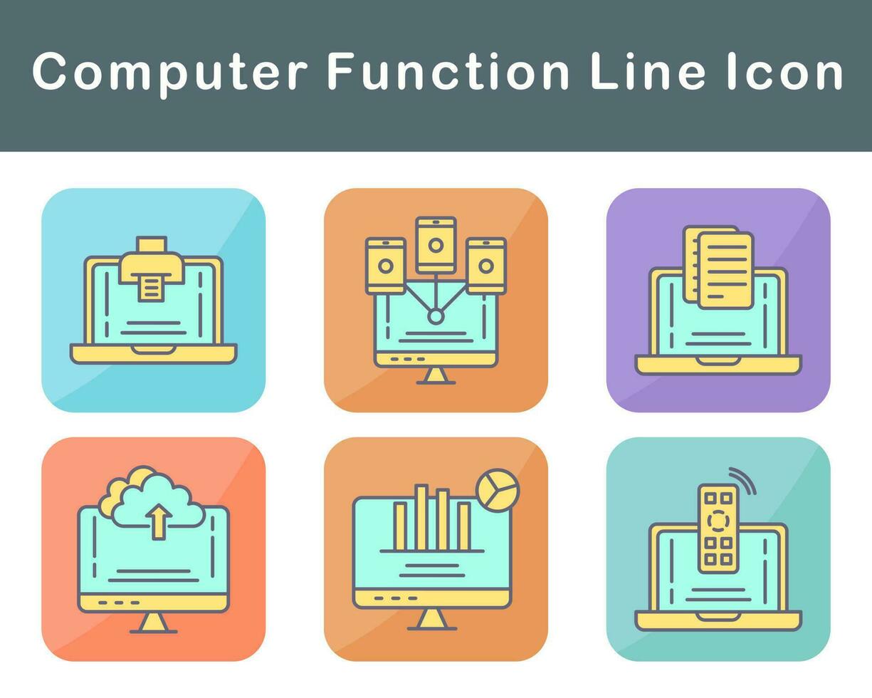 Computer Function Vector Icon Set 20650596 Vector Art at Vecteezy