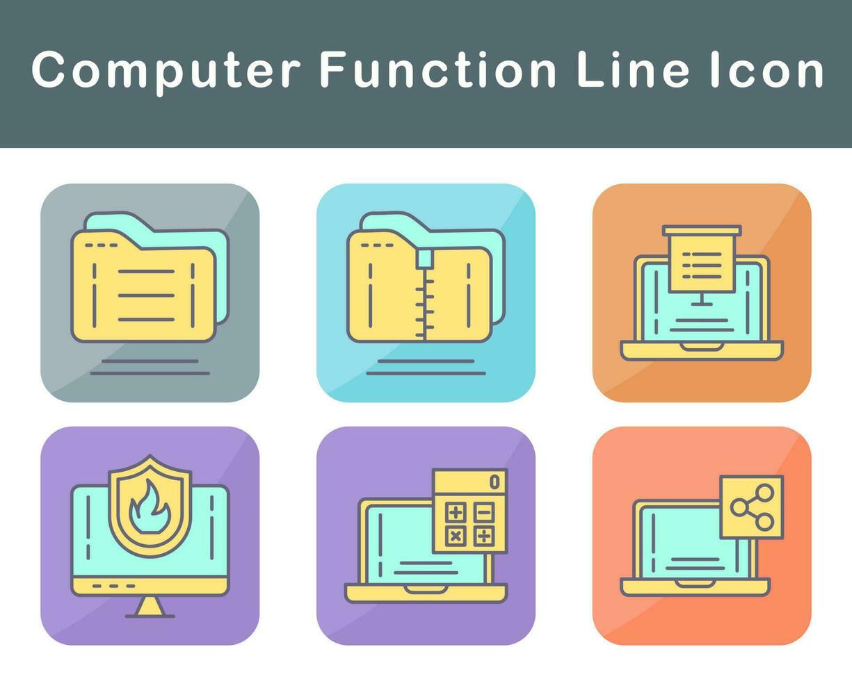 Computer Function Vector Icon Set 20650601 Vector Art at Vecteezy