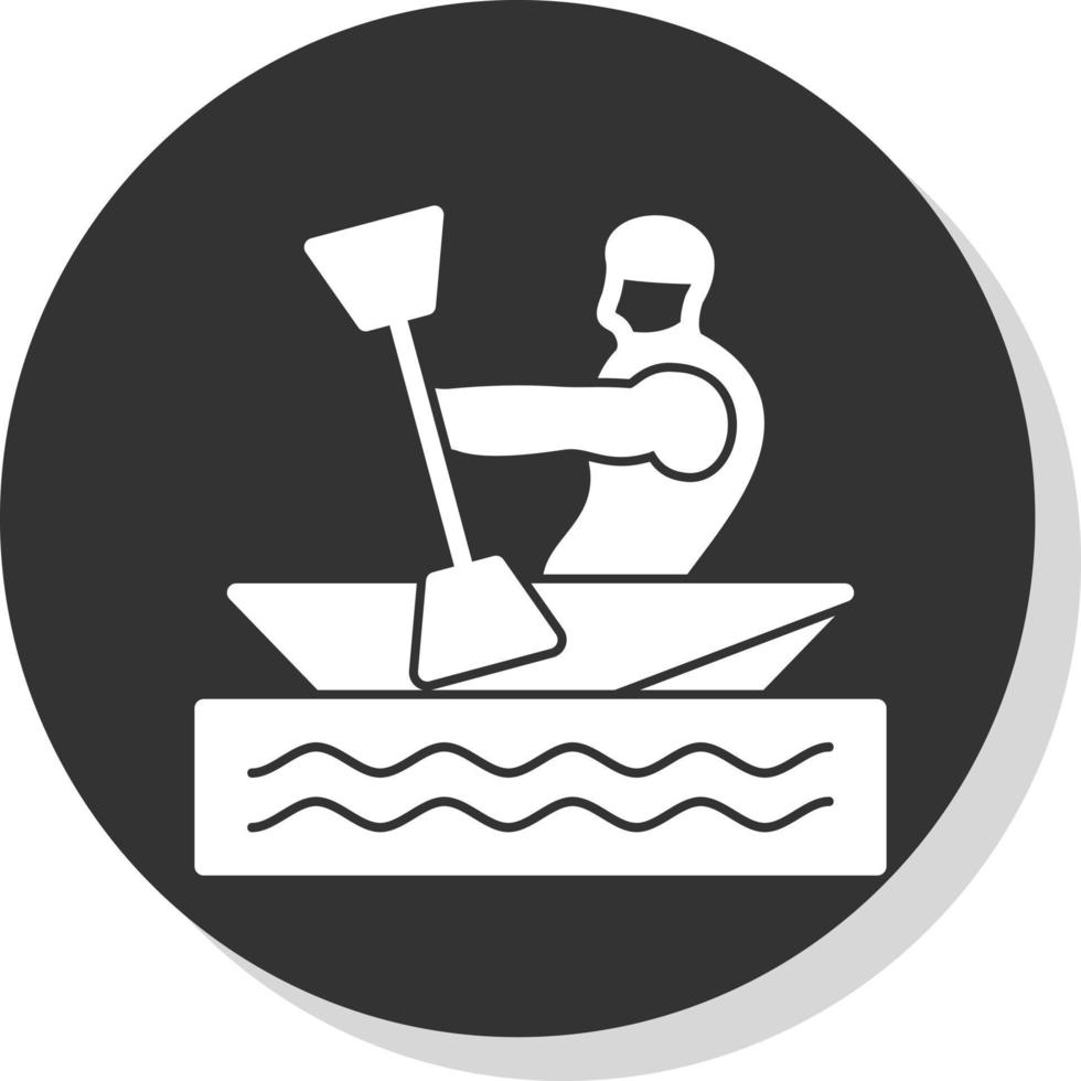 diseño de icono de vector de kayak