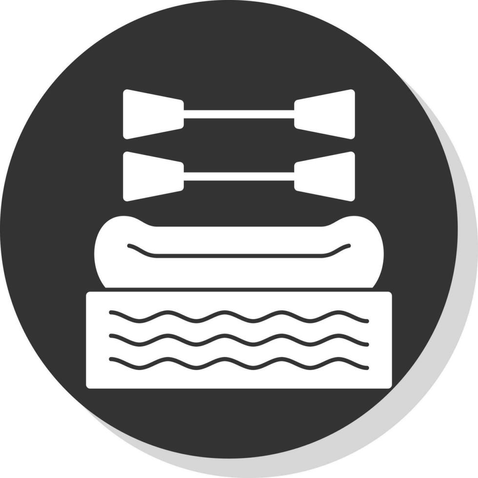 Rafting Vector Icon Design